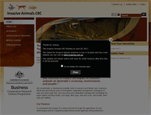 Tablet Screenshot of invasiveanimals.com